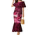 New Zealand Matariki Family Matching Mermaid Dress and Hawaiian Shirt Maori Tui Bird Magenta Galaxy