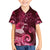 New Zealand Matariki Kid Hawaiian Shirt Maori Tui Bird Magenta Galaxy