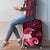 New Zealand Matariki Luggage Cover Maori Tui Bird Magenta Galaxy
