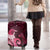 New Zealand Matariki Luggage Cover Maori Tui Bird Magenta Galaxy