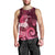 New Zealand Matariki Men Tank Top Maori Tui Bird Magenta Galaxy