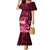 New Zealand Matariki Mermaid Dress Maori Tui Bird Magenta Galaxy