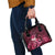 New Zealand Matariki Shoulder Handbag Maori Tui Bird Magenta Galaxy