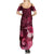 New Zealand Matariki Summer Maxi Dress Maori Tui Bird Magenta Galaxy