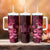 New Zealand Matariki Tumbler With Handle Maori Tui Bird Magenta Galaxy
