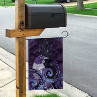 New Zealand Matariki Garden Flag Maori Tui Bird Purple Galaxy