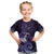 New Zealand Matariki Kid T Shirt Maori Tui Bird Purple Galaxy