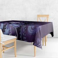 New Zealand Matariki Tablecloth Maori Tui Bird Purple Galaxy