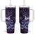 New Zealand Matariki Tumbler With Handle Maori Tui Bird Purple Galaxy