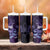 New Zealand Matariki Tumbler With Handle Maori Tui Bird Purple Galaxy