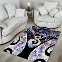 New Zealand Aotearoa Area Rug Pikorua Single Twist Pink Paua Shell