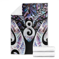 New Zealand Aotearoa Blanket Pikorua Single Twist Pink Paua Shell