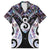 New Zealand Aotearoa Family Matching Long Sleeve Bodycon Dress and Hawaiian Shirt Pikorua Single Twist Pink Paua Shell