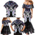 New Zealand Aotearoa Family Matching Mermaid Dress and Hawaiian Shirt Pikorua Single Twist Pink Paua Shell