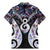 New Zealand Aotearoa Family Matching Mermaid Dress and Hawaiian Shirt Pikorua Single Twist Pink Paua Shell