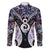 New Zealand Aotearoa Family Matching Short Sleeve Bodycon Dress and Hawaiian Shirt Pikorua Single Twist Pink Paua Shell