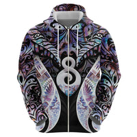 New Zealand Aotearoa Hoodie Pikorua Single Twist Pink Paua Shell