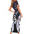 New Zealand Aotearoa Short Sleeve Bodycon Dress Pikorua Single Twist Pink Paua Shell