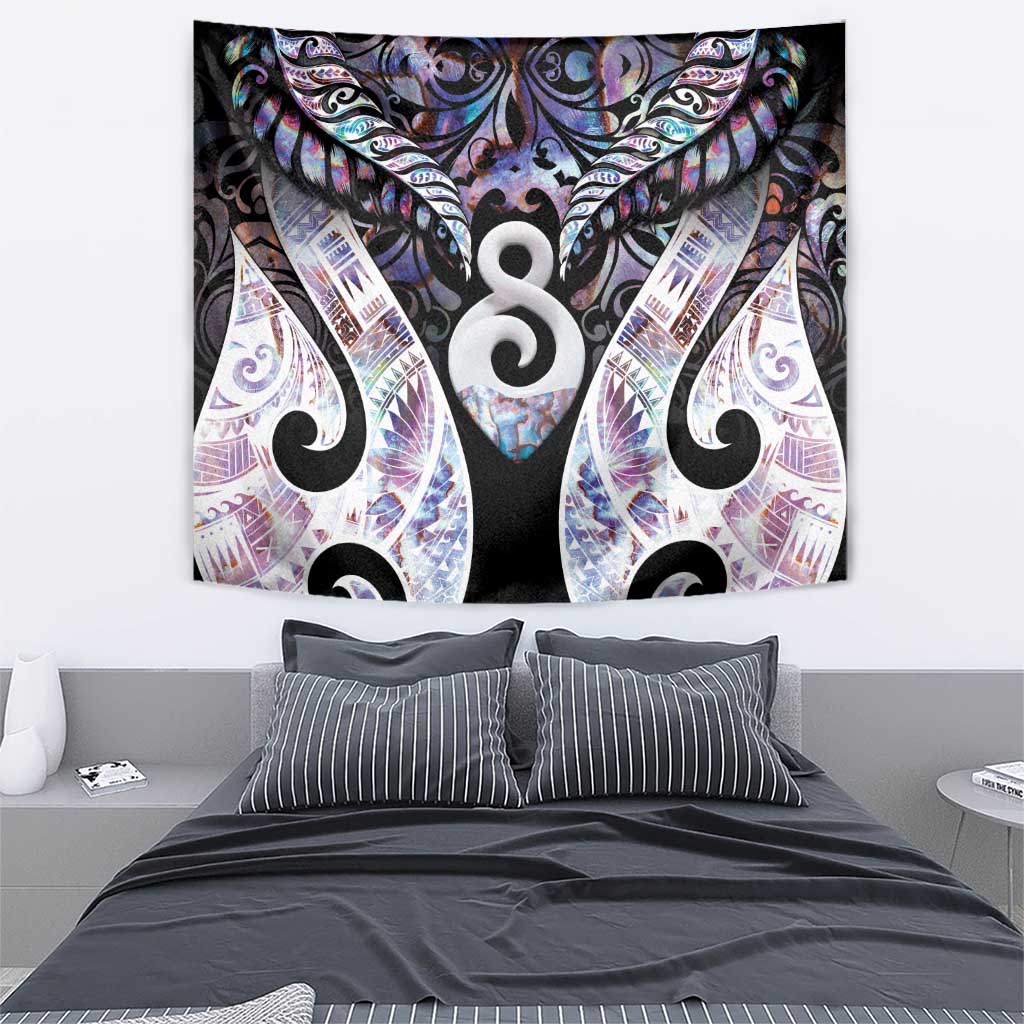 New Zealand Aotearoa Tapestry Pikorua Single Twist Pink Paua Shell