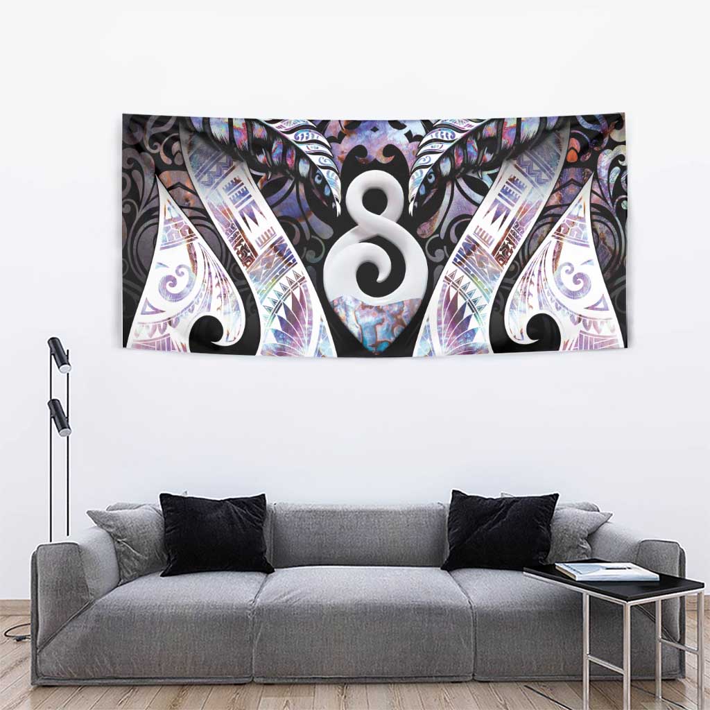 New Zealand Aotearoa Tapestry Pikorua Single Twist Pink Paua Shell