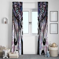 New Zealand Aotearoa Window Curtain Pikorua Single Twist Pink Paua Shell