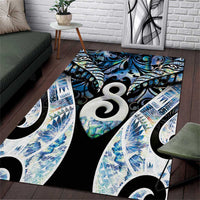 New Zealand Aotearoa Area Rug Pikorua Single Twist Green Paua Shell