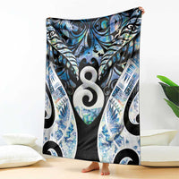 New Zealand Aotearoa Blanket Pikorua Single Twist Green Paua Shell