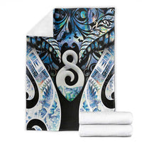 New Zealand Aotearoa Blanket Pikorua Single Twist Green Paua Shell