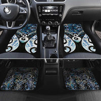 New Zealand Aotearoa Car Mats Pikorua Single Twist Green Paua Shell