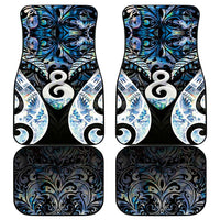 New Zealand Aotearoa Car Mats Pikorua Single Twist Green Paua Shell