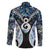 New Zealand Aotearoa Family Matching Long Sleeve Bodycon Dress and Hawaiian Shirt Pikorua Single Twist Green Paua Shell