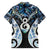 New Zealand Aotearoa Family Matching Tank Maxi Dress and Hawaiian Shirt Pikorua Single Twist Green Paua Shell