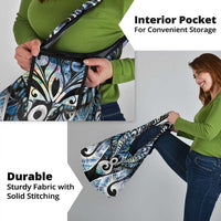 New Zealand Aotearoa Grocery Bag Pikorua Single Twist Green Paua Shell