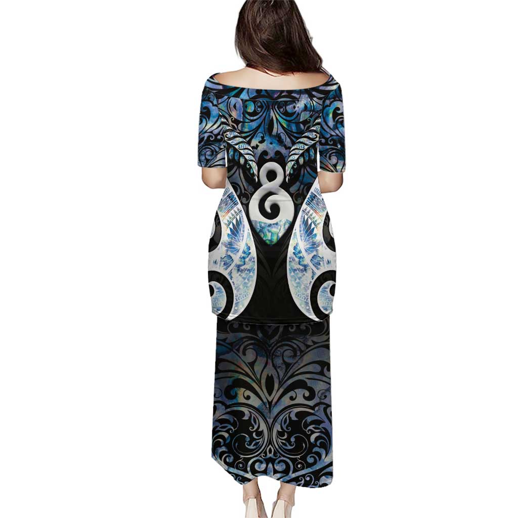 New Zealand Aotearoa Puletasi Pikorua Single Twist Green Paua Shell