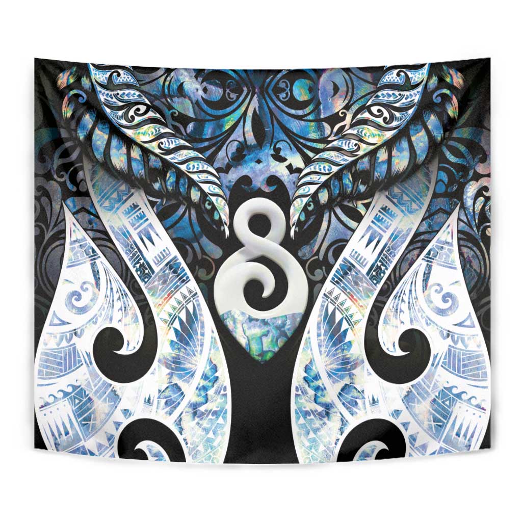 New Zealand Aotearoa Tapestry Pikorua Single Twist Green Paua Shell