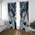 New Zealand Aotearoa Window Curtain Pikorua Single Twist Green Paua Shell