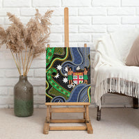South Sea Islanders And Fiji Canvas Wall Art Fijian Coat Of Arms And Southern Cross DT05 - Polynesian Pride