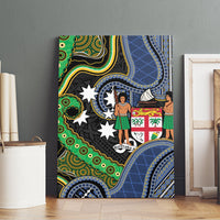 South Sea Islanders And Fiji Canvas Wall Art Fijian Coat Of Arms And Southern Cross DT05 - Polynesian Pride