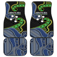 South Sea Islanders And Fiji Car Mats Fijian Coat Of Arms And Southern Cross DT05 - Polynesian Pride