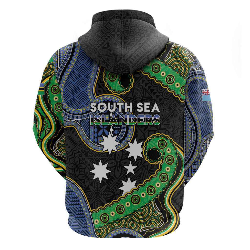 South Sea Islanders And Fiji Hoodie Fijian Coat Of Arms And Southern Cross DT05 - Polynesian Pride