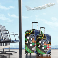 South Sea Islanders And Fiji Luggage Cover Fijian Coat Of Arms And Southern Cross DT05 - Polynesian Pride