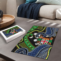 South Sea Islanders And Fiji Puzzle Fijian Coat Of Arms And Southern Cross DT05 - Polynesian Pride