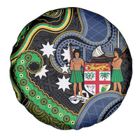 South Sea Islanders And Fiji Spare Tire Cover Fijian Coat Of Arms And Southern Cross DT05 - Polynesian Pride