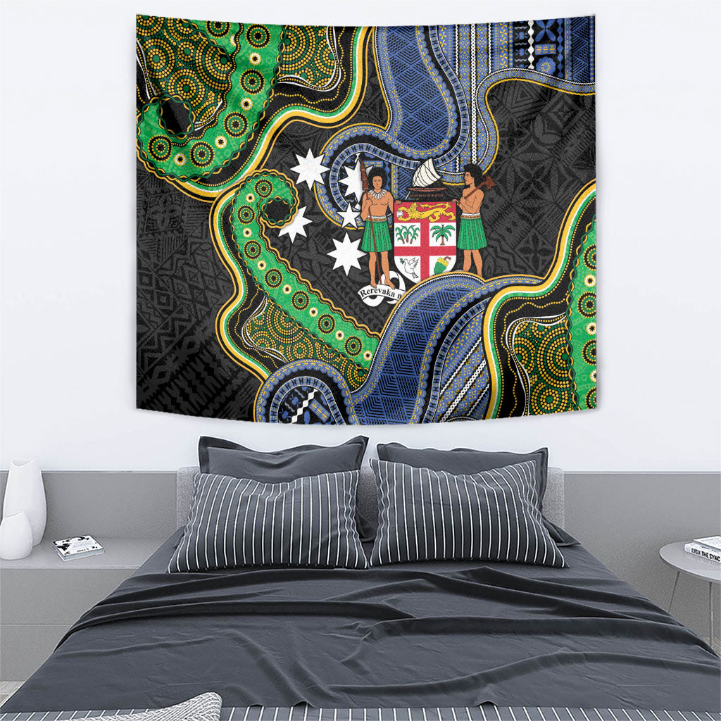 South Sea Islanders And Fiji Tapestry Fijian Coat Of Arms And Southern Cross DT05 - Polynesian Pride