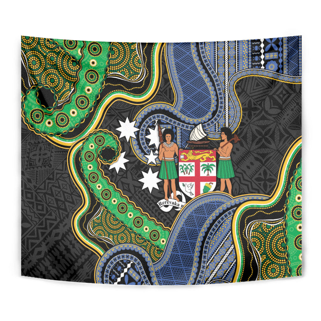 South Sea Islanders And Fiji Tapestry Fijian Coat Of Arms And Southern Cross DT05 - Polynesian Pride