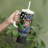 South Sea Islanders And Fiji Tumbler With Handle Fijian Coat Of Arms And Southern Cross DT05 - Polynesian Pride