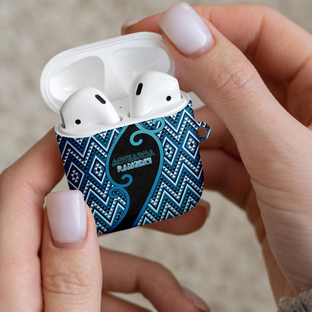 Aotearoa Atua Ranginui AirPods Case Maori Sky Father Koru Patterns DT05 - Polynesian Pride