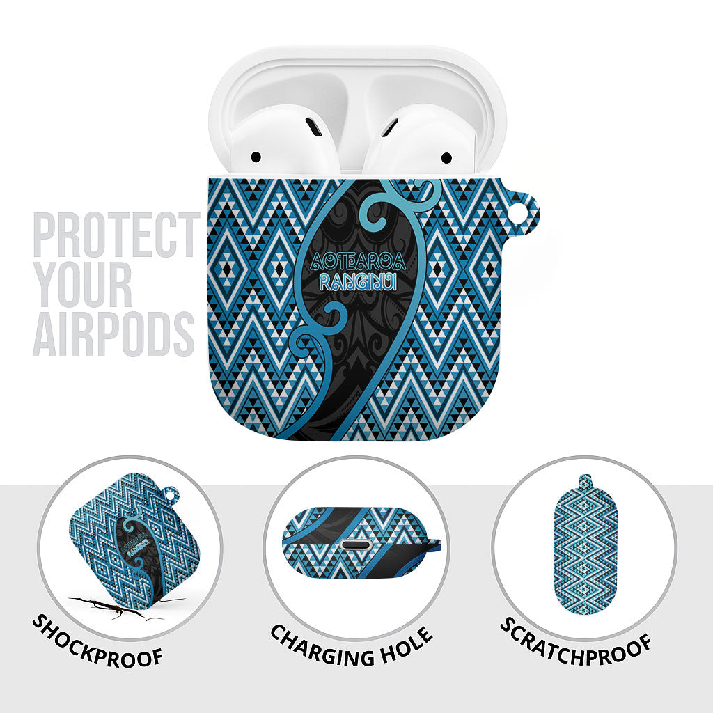 Aotearoa Atua Ranginui AirPods Case Maori Sky Father Koru Patterns DT05 - Polynesian Pride