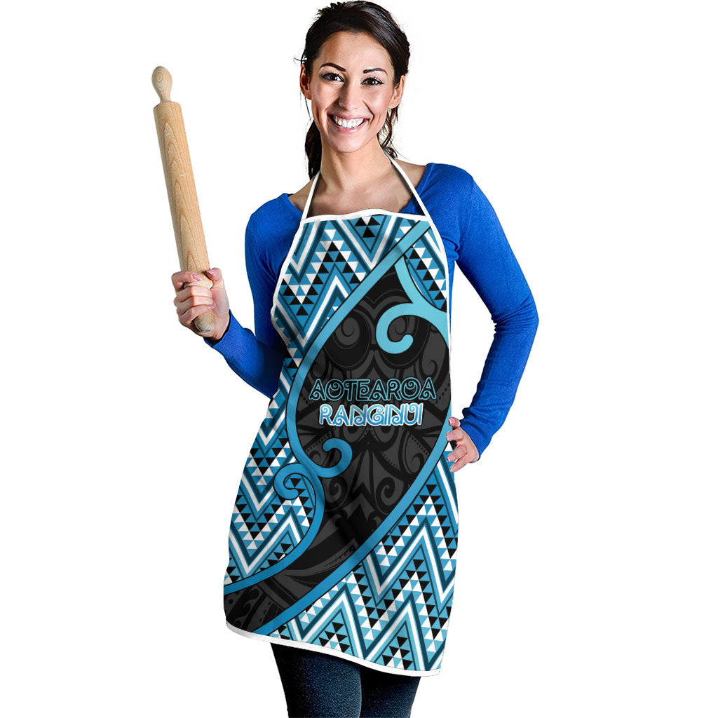 Aotearoa Atua Ranginui Apron Maori Sky Father Koru Patterns DT05 - Polynesian Pride