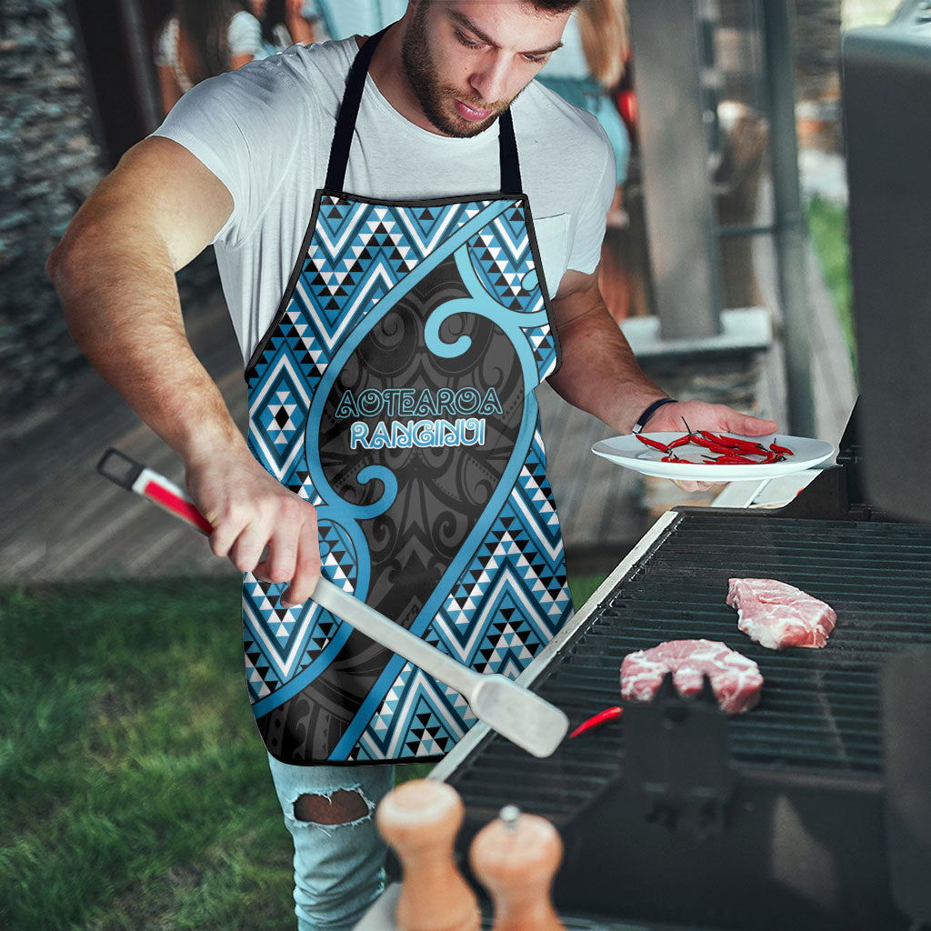 Aotearoa Atua Ranginui Apron Maori Sky Father Koru Patterns DT05 - Polynesian Pride